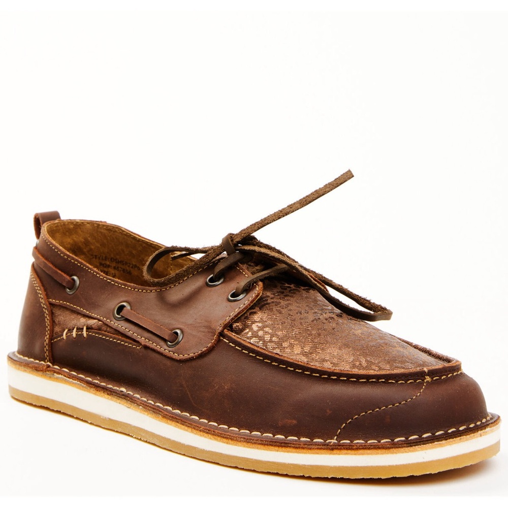 Twisted X RANK 45 ‘Remi’ Metallic Cheetah Print Moc Toe Slip-On Casual Shoes